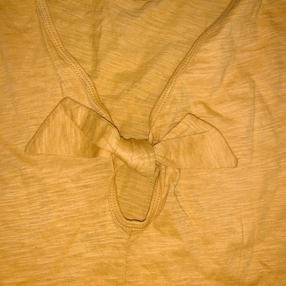 LOFT **Cute back** Medium Mustard Yellow Tank Top - Picture 4 of 5